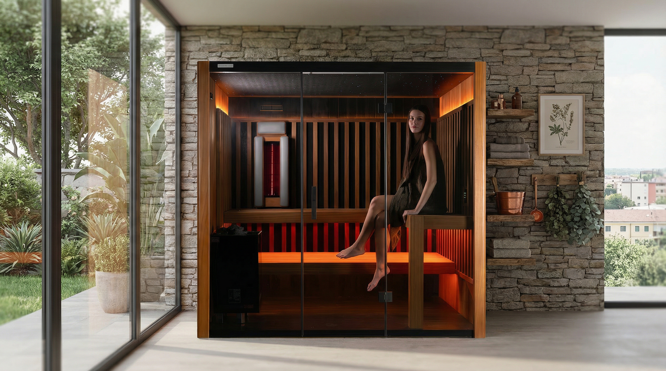 VIzualizace Sauna OKA FUSION SYNERGY 3 - 1